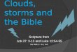 Clouds, storms and the bible 2