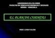 EL PLAN DE CUENTAS UNIVERSIDAD DE LOS ANDES FACULTAD DE CIENCIAS ECONÓMICAS Y SOCIALES MÉRIDA - VENEZUELA PROF. LENIN VALERI