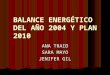 BALANCE ENERGÉTICO DEL AÑO 2004 Y PLAN 2010 ANA TRAID SARA MAYO JENIFER GIL