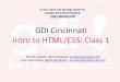 Girl Develop It Cincinnati: Intro to HTML/CSS Class 1