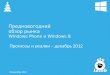 Обзор рынка windows phone, windows8 - декабрь 2012