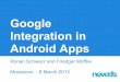 Mooscon 2013   cebit - google integration in android apps (1)