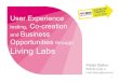 User experience testing, co creation and business opportunities through li…