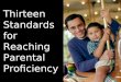 Thirteen Standards For Reaching Parental Proficiency