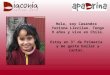 Hola, soy Casandra Yurisna Llevilao. Tengo 9 años y vivo en Chile. Estoy en 3º de Primaria y me gusta bailar y cantar