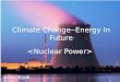 Climate change energy in future