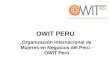 OWIT PERU Organización Internacional de Mujeres en Negocios del Perú - OWIT Perú