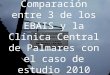 Comparación entre 3 de los EBAIS y la Clínica Central de Palmares con el caso de estudio 2010