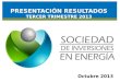 RESULTADOS FINANCIEROS SOCIEDAD DE INVERSIONES EN ENERGIA (SIE) Octubre 2013 ´