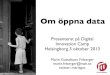 Om öppen data - Marie Gustafsson Friberger