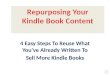 Repurposing Your Kindle Book Content