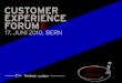 Einladung Customer Experience Forum