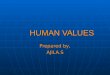 Human values ajila.s
