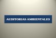 AUDITORIAS AMBIENTALES 1. TERMINOS Auditoría: Proceso sistemático, independiente y documentado para obtener evidencia de la auditoría y evaluarla objetivamente