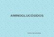 AMINOGLUCÓSIDOS Cát.de Farmacología. COMPARTEN: Estructura química compleja Actividad antibacteriana bactericida Mecanismo de acción Espectro de acción