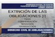 Extinción de las obligaciones (I)