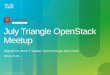 July Triangle OpenStack Meetup