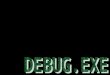 INTRODUCCION En esta presentación se explicara el funcionamiento del programa DEBUG.EXE que del MS-DOS. En primer lugar proporcionaran algunos conceptos