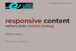 Responsive content strategy