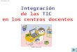 Integración de las TIC en los centros docentes PERE MARQUES 2007