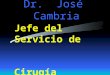 Dr. José Cambria Jefe del Servicio de Cirugía Plástica Hospital Bernardo Houssay Buenos Aires Argentina