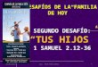 23/03/2014Lic. José Isaí Lemus1 “DESAFÍOS DE LA FAMILIA DE HOY” SEGUNDO DESAFÍO: “TUS HIJOS” 1 SAMUEL 2.12-36