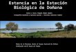Estancia en la Estación Biológica de Doñana Texto y fotos: Miguel Ángel Andrés Fotografía espátula y garceta grande : Fernando Guerrero Andrés Madre de