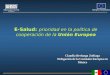 E-Salud: prioridad en la política de cooperación de la Unión Europea Claudia Berlanga Zubiaga Delegación de la Comisión Europea en México