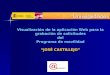 Visualización de la aplicación Web para la grabación de solicitudes del Programa de movilidad JOSÉ CASTILLEJO