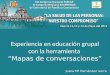 Experiencia en educación grupal con la herramienta Mapas de conversaciones Juana Mª Hernández ivorra