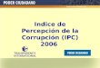 Indice de Percepción de la Corrupción (IPC) 2006