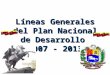 2- Plan Nacional de Desarrollo 2007 - 2013.ppt