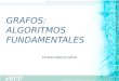 GRAFOS: ALGORITMOS FUNDAMENTALES ESTRUCTURAS DE DATOS
