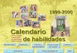 Calendario de habilidades 1999-2000 Cómo trabajar con familias en desventaja sociocultural IntroducciónObjetivosProceso metodológico Cosas a tener en