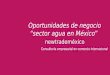 Consultoría empresarial en comercio internacional Oportunidades de negocio sector agua en México newtrademéxico