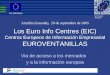 Los Euro Info Centres (EIC) Centros Europeos de Información Empresarial EUROVENTANILLAS Armilla (Granada), 29 de septiembre de 2005 Via de acceso a los