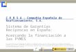 C E R S A - Compañía Española de Reafianzamiento, S.A. Sistema de Garantías Recíprocas en España: Acercando la financiación a las PYMES Octubre 2012 Esta