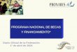 PROGRAMA NACIONAL DE BECAS Y FINANCIAMIENTO* Diario Oficial de la Federación 1° de abril de 2004