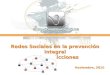 Redes Sociales en la prevención integral de las adicciones Noviembre, 2010