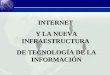INTERNET Y LA NUEVA INFRAESTRUCTURA DE TECNOLOGÍA DE LA INFORMACIÓN