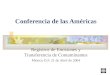 Conferencia de las Américas Registros de Emisiones y Transferencia de Contaminantes México D.F. 21 de Abril de 2004