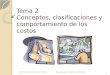 Tema 2 Conceptos, clasificaciones y comportamiento de los costos Universidad del Valle de México Miguel Ángel Gutiérrez Banegas 1