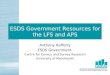 ESDS Government Resources for the LFS and APS Anthony Rafferty ESDS Government Centre for Census and Survey Research University of Manchester