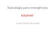 Toxicologia para emergências Carlos André Vaz Junior HAZMAT