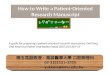 How to Write a Patient-Oriented Research Manuscript A guide for preparing a patient-oriented research manuscript. Oral Surg Oral Med Oral Pathol Oral Radiol