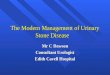The Modern Management of Urinary Stone Disease Mr C Dawson Consultant Urologist Edith Cavell Hospital