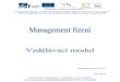 Management řízení - vzdělávací modul