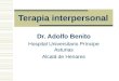 Terapia interpersonal Dr. Adolfo Benito Hospital Universitario Príncipe Asturias Alcalá de Henares
