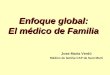 Enfoque global: El médico de Familia Jose María Verdú Médico de familia CAP de Sant Martí