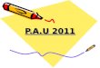 P.A.U 2011 P.A.U 2011. La siguiente presentación incluye: 1- Información de las Fases de la Prueba. 2- Información de los Grados y materias de modalidad